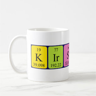 Kirstin periodic table name mug