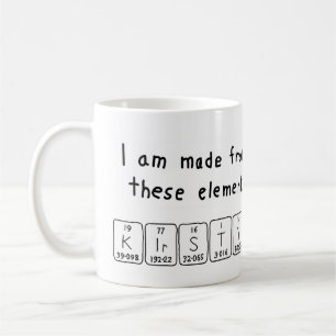 Kirsty periodic table name mug