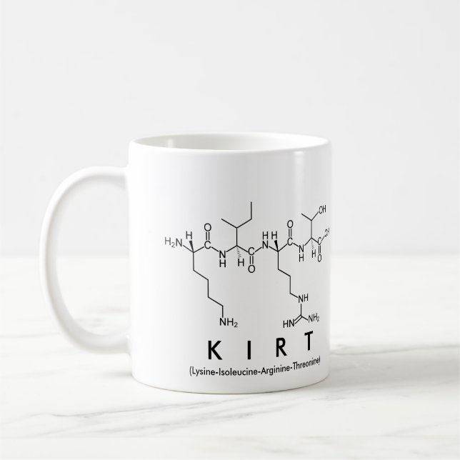 Kirt peptide name mug (Left)