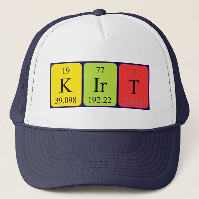Kirt periodic table name hat (Front)