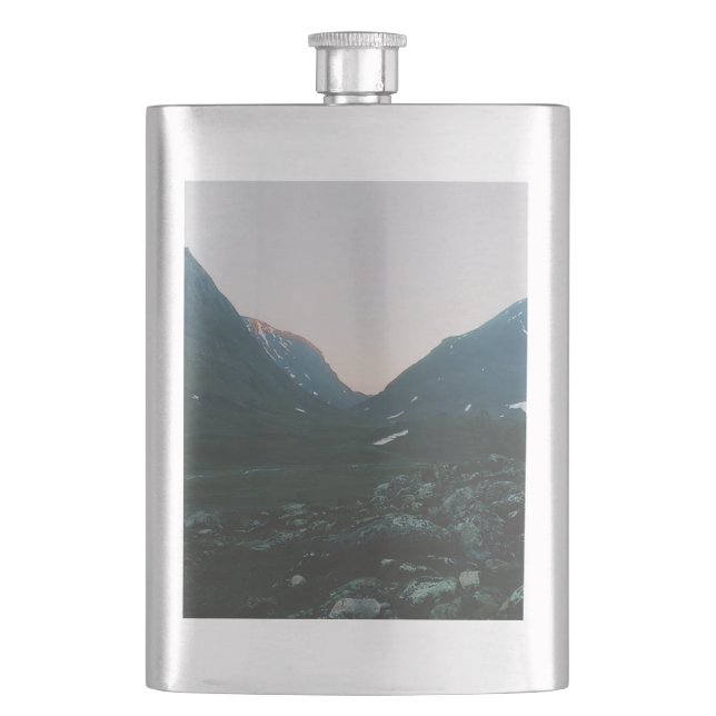 Kiruna Mountains  Hip Flask (Front)