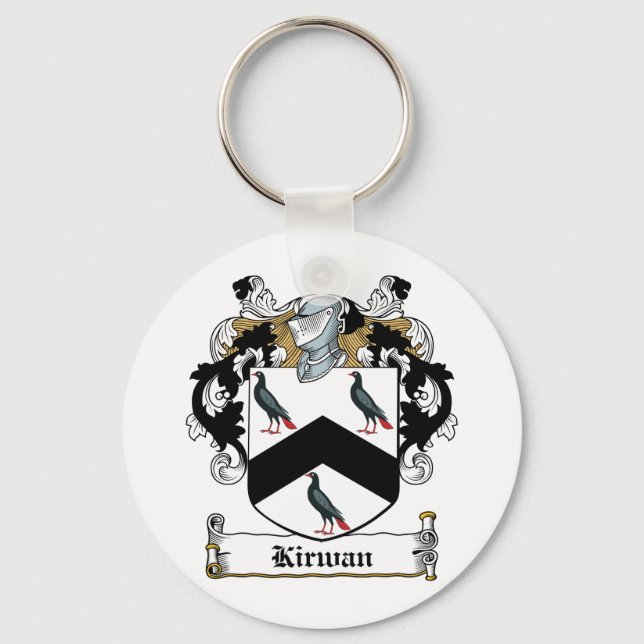 Kirwan Family Crest Key Ring (Front)