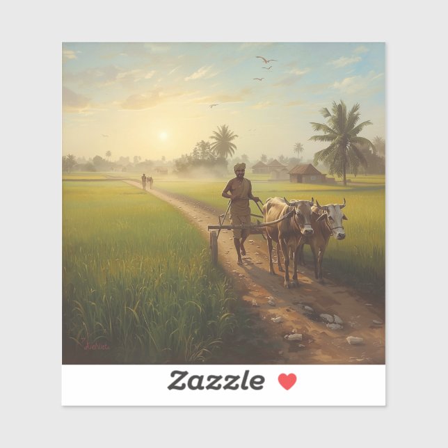 Kisan Farming Life Painting Images (Sheet)