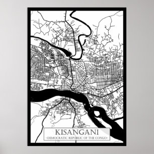Kisangani Democratic Republic of the Congo City Poster