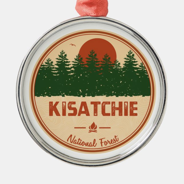 Kisatchie National Forest Metal Ornament (Front)