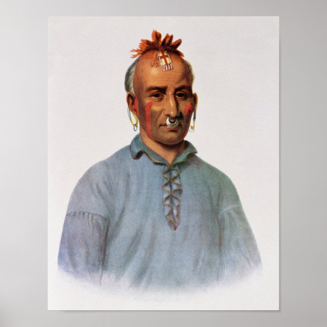 Kish-Kal-Wa, a Shawnee Chief Poster (Front)