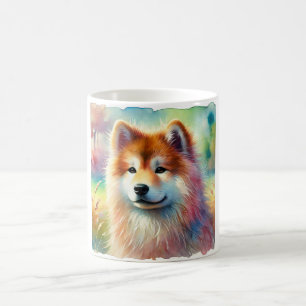 Kishu Dog in Serene Nature 270824AREF129 - Waterco Coffee Mug