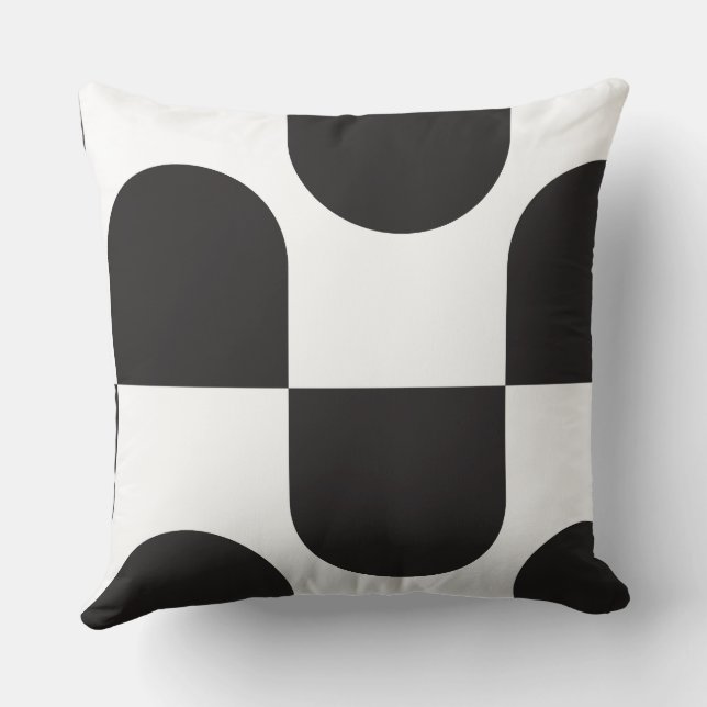 Kismet Black & White Cushion (Back)