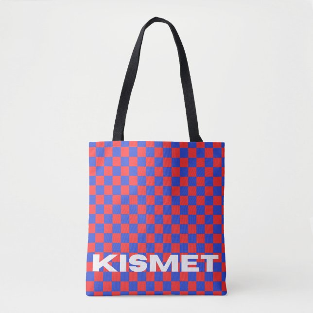 Kismet Checkmate Tote Bag (Front)
