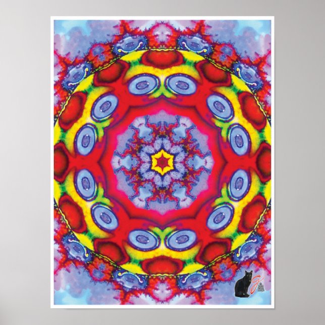 Kismet Kinetic Collage Kaleidoscope Poster (Front)