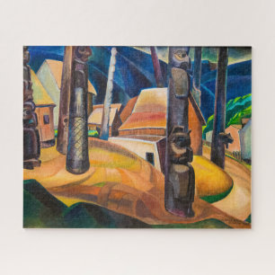 Kispiax Village Emily Carr Jigsaw Puzzle