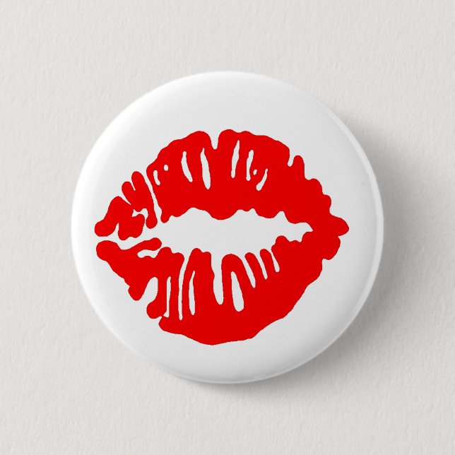 Kiss 6 Cm Round Badge (Front)