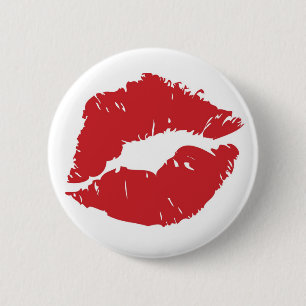 Kiss 6 Cm Round Badge