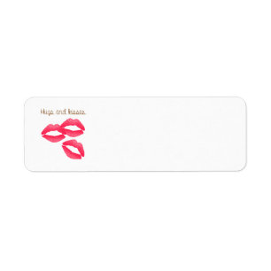 kiss-979167 HUGS AND KISSES LIPS KISS FLIRTING FRI Return Address Label