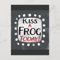 Kiss A Frog Today Postcard