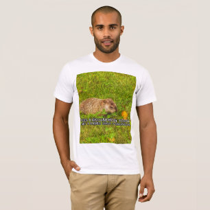 Kiss a groundhog today. Get a rabies shot t-shirt