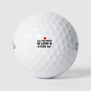 KISS AND LOVE GOLF BALLS