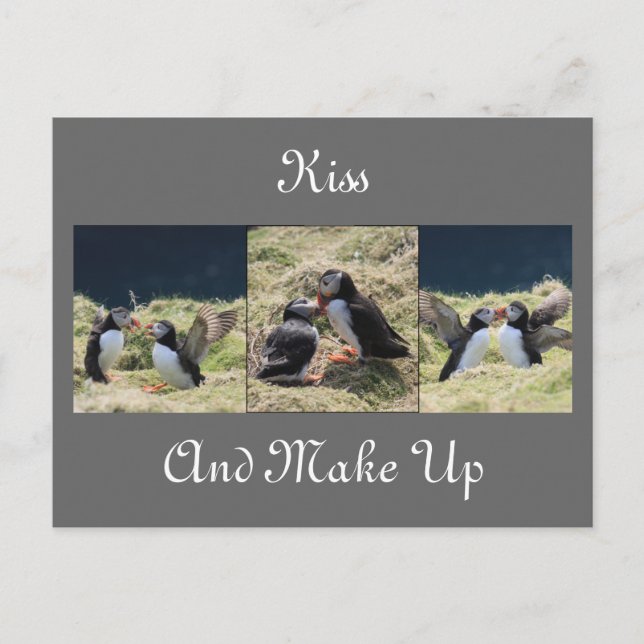 Kiss and Make Up Postcard (Front)