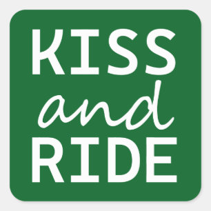 KISS and RIDE Square Sticker
