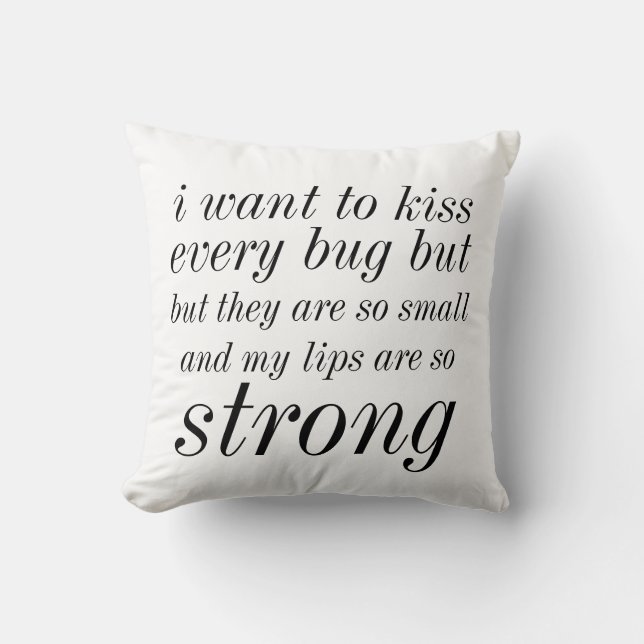 kiss bug pillow (Front)