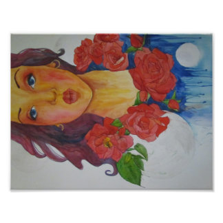 kiss by a rose photo print