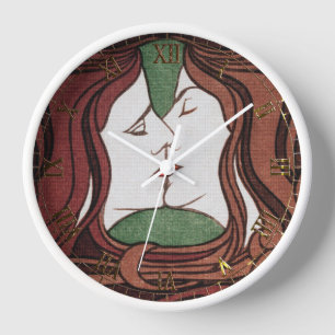Kiss by Peter Behrens  Clock