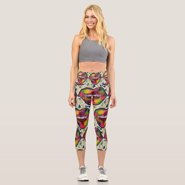 Kiss Capri Leggings (Front)