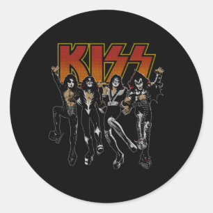 Kiss Destroyer Coon Classic Round Sticker