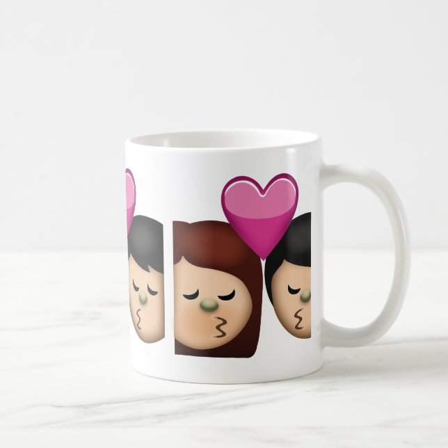 Kiss Emoji Coffee Mug (Right)