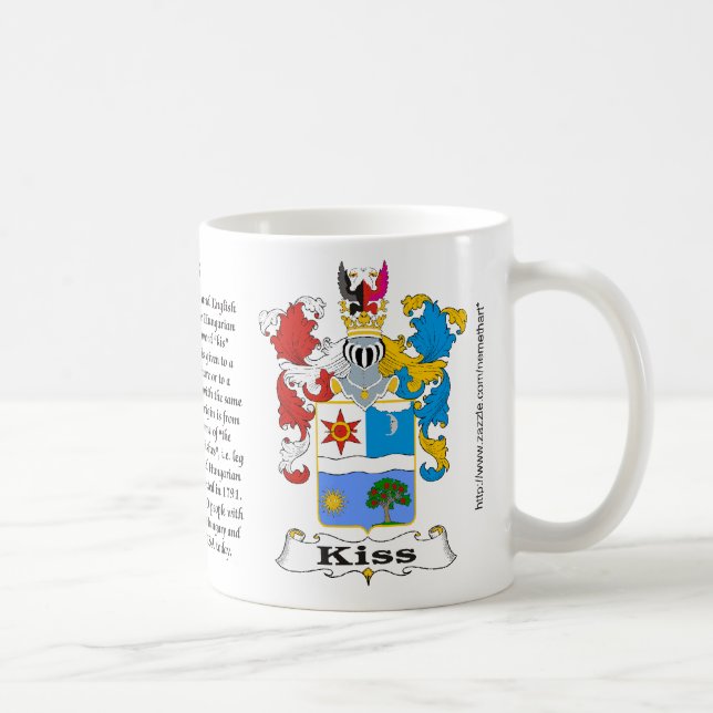 Kiss Family Hungarian Coat of Arms mug (Right)