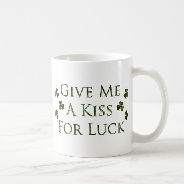 Kiss For Luck Coffee Mug (Right)