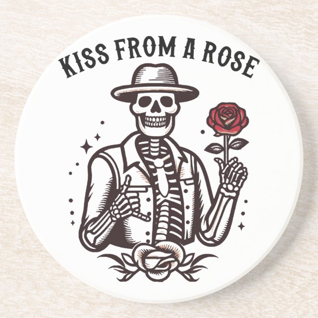 Kiss From A Rose Coaster (Front)
