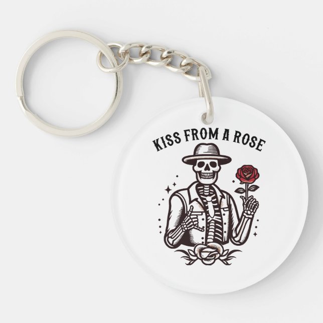 Kiss From A Rose Key Ring (Front)