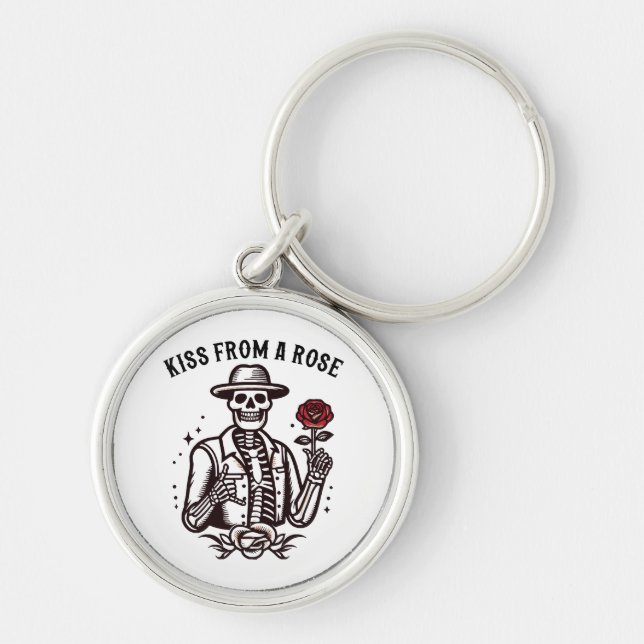 Kiss From A Rose Key Ring (Front)