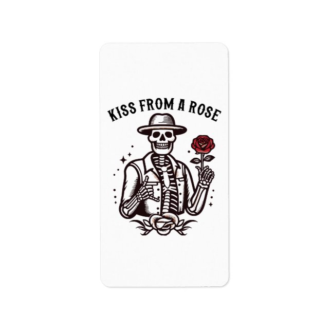 Kiss From A Rose Label (Front)