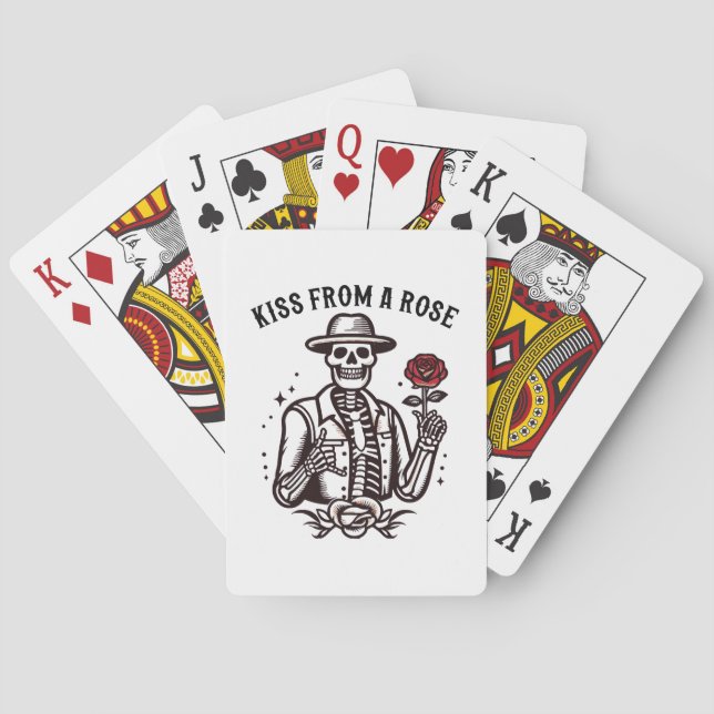 Kiss From A Rose Playing Cards (Back)