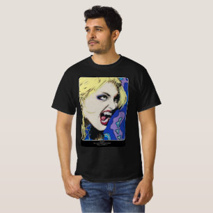 ‘Kiss Hard’ Painting on a  T-Shirt