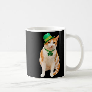 Kiss irish cat leprechaun hat shamrock st patricks coffee mug
