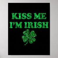 Kiss irish funny men women kids st patricks dayKis