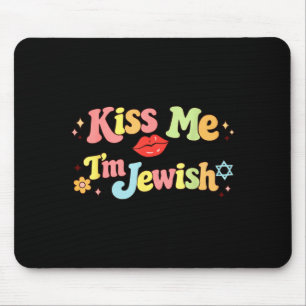 Kiss jewish funny jewish humour valentine's dayKis Mouse Pad
