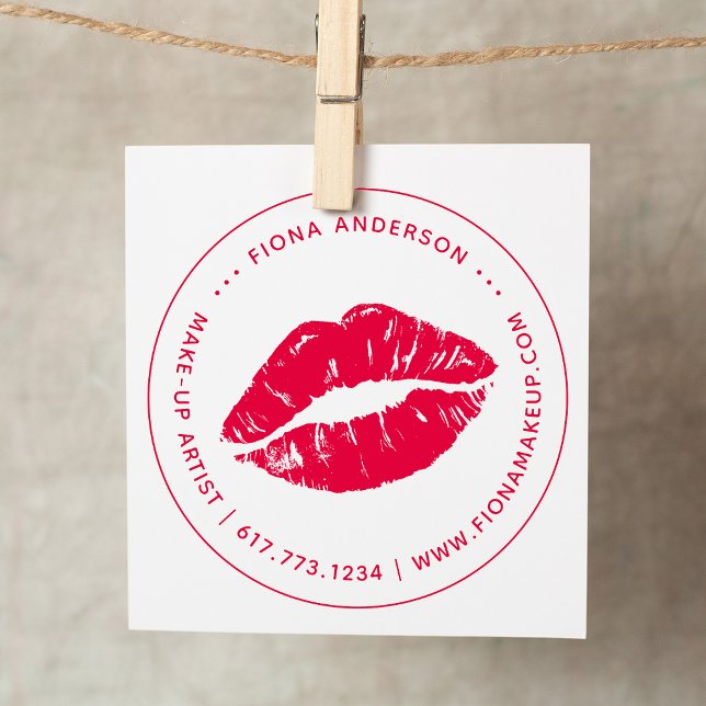 Kiss Lip Make-up Artist Self-inking Stamp (Kiss Lip Make-up Artist Self-inking Stamp)