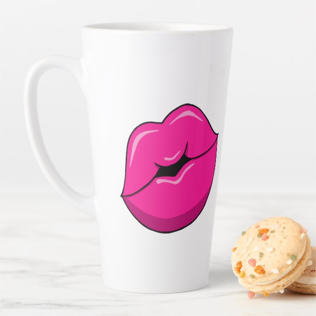 Kiss Lips Latte Mug (In Situ)