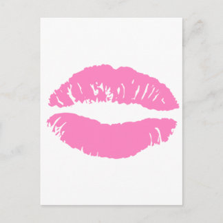 kiss lips lip lipstick postcard