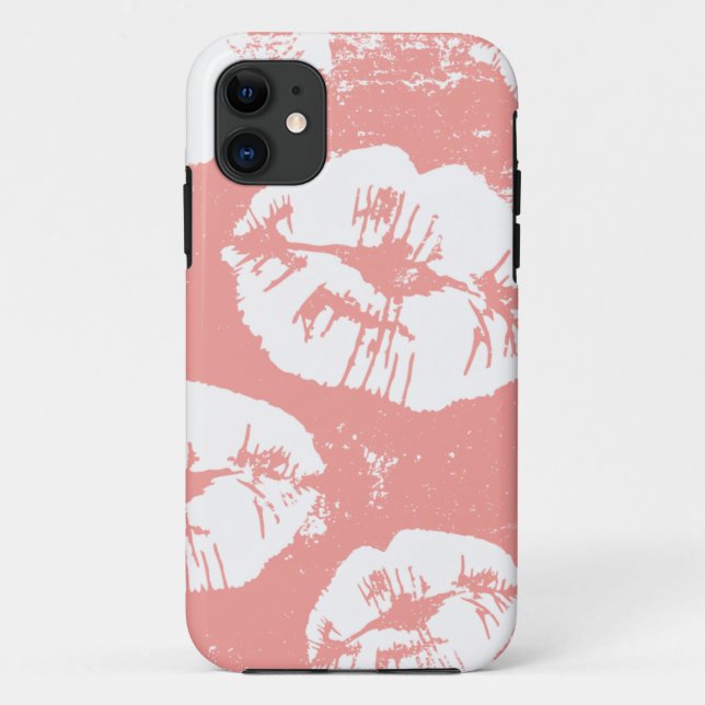 kiss lips pattern Case-Mate iPhone case (Back)