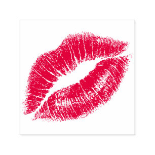 Kiss Lips,Realistic Lipstick Kiss Self-inking Stamp