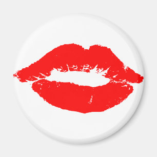 Kiss Lips Red Lipstick Love Passion Valentine Magnet