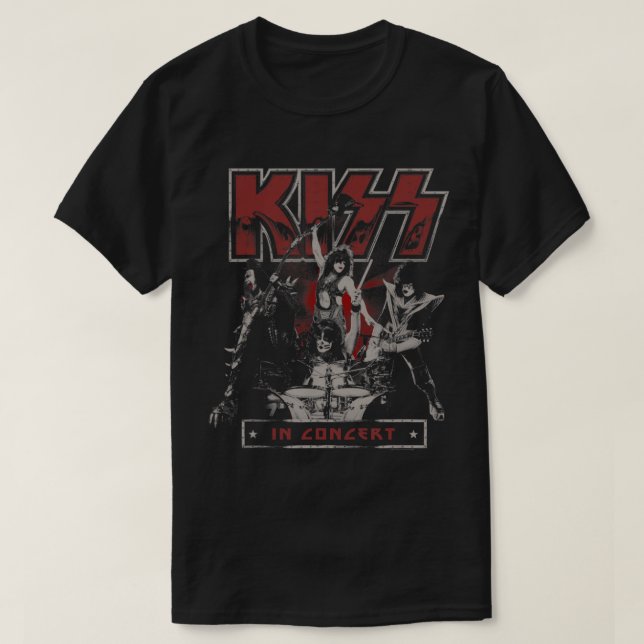 KISS - Live In Concert T-Shirt (Design Front)