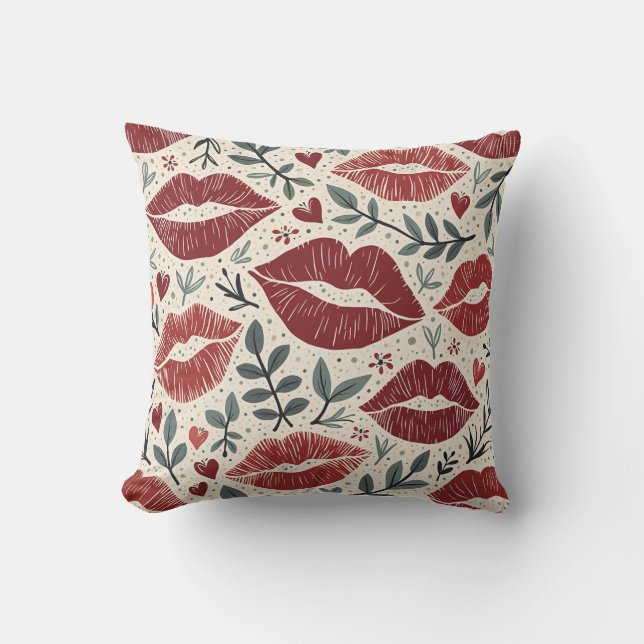 Kiss mark cushion (Front)