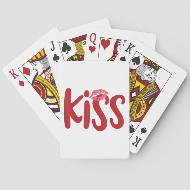 Kiss Marry Kill Girls Group Trio KISS Costume Red  Playing Cards (Back)