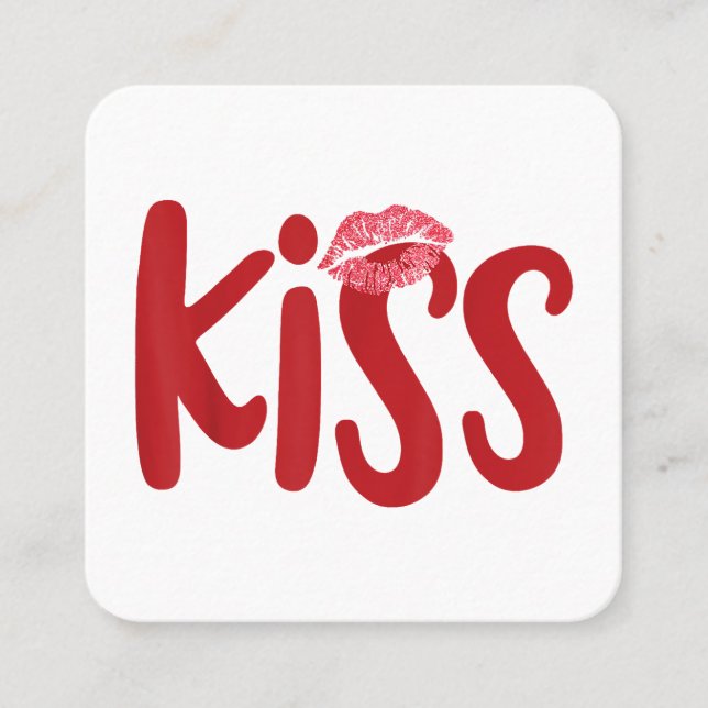 Kiss Marry Kill Girls Group Trio KISS Costume Red  Square Business Card (Front)